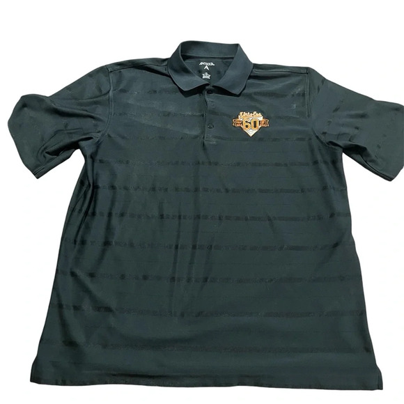 Baltimore Orioles 60th Anniversary 2014 Polo subtle stripe Size XL Baseball MLB - Picture 1 of 7